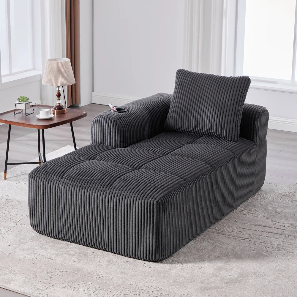Kompakt modulsofa med sidelomme og kopholder