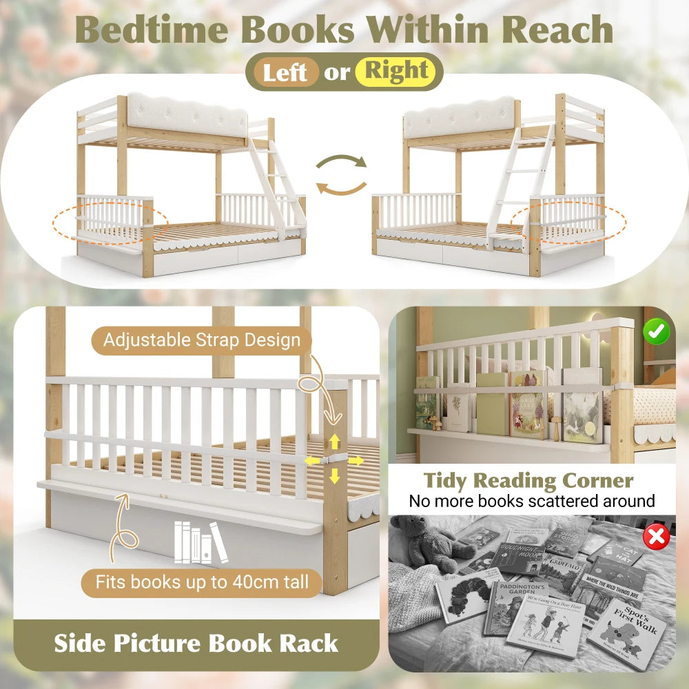 90x200/140x200cm Children's Bunk Bed