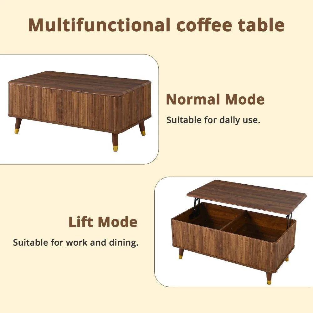 Modern Retro Multifunctional Living Room Table