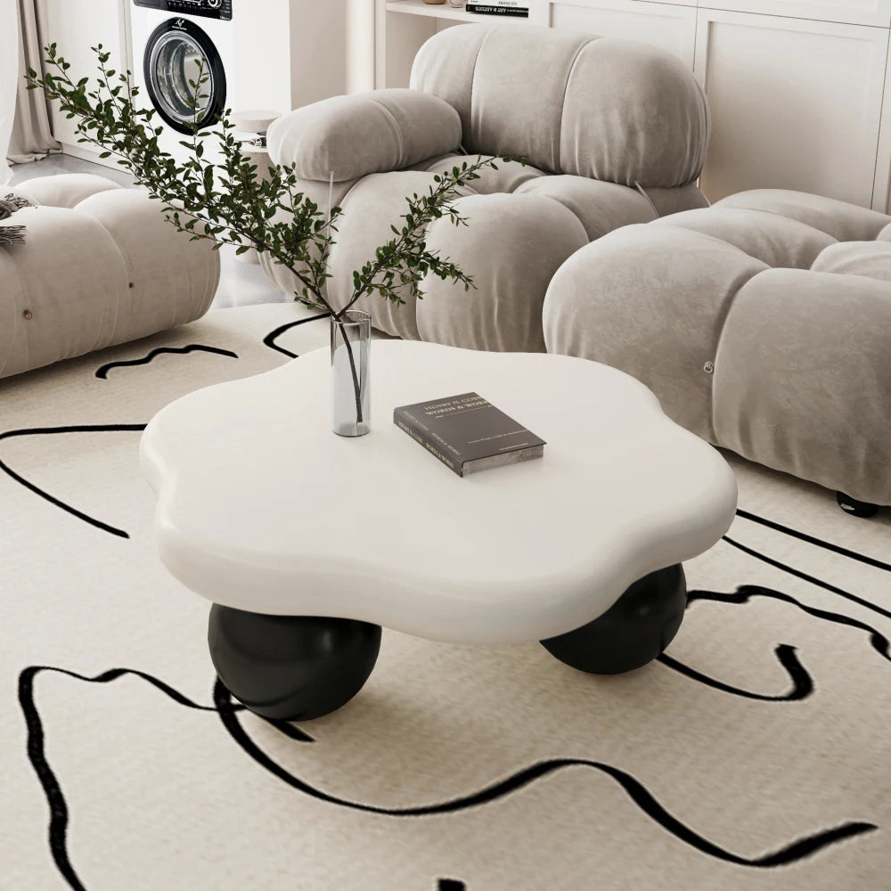 80cm Contrast Color Cloud Shaped Coffee Table