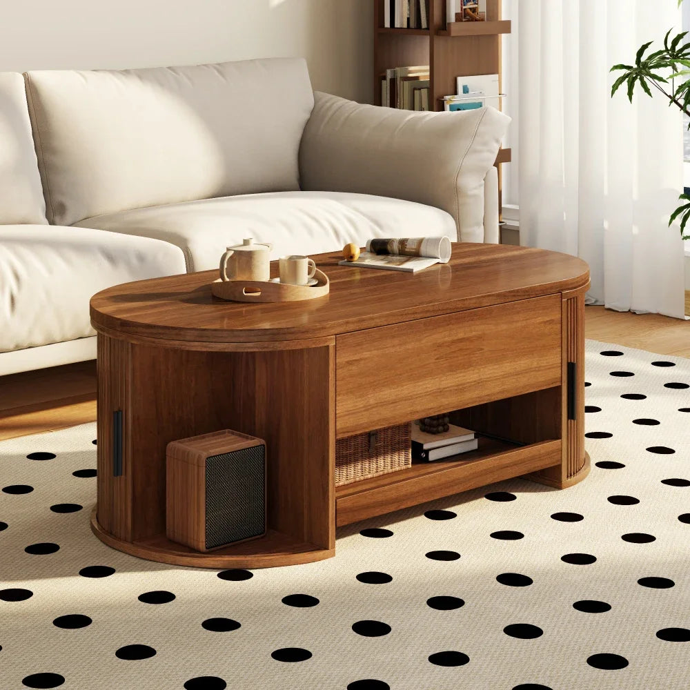 Lift Top Coffee Table with Hidden Storage Space