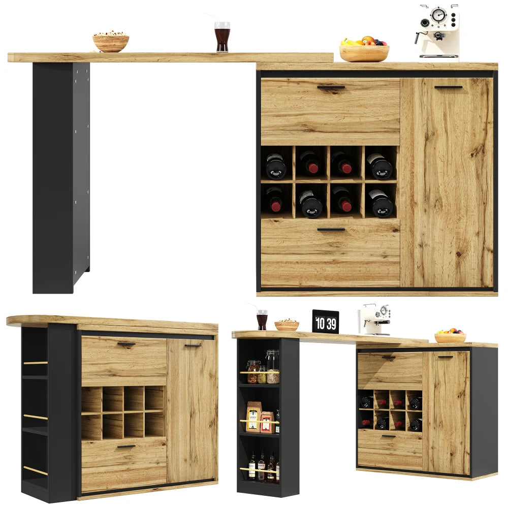 138 X 39 X 105cm Modern Extendable Dining Table, Kitchen Table