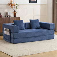 Free Combination Modular Upgrade Boneless Corduroy Floor Mattress Sofa
