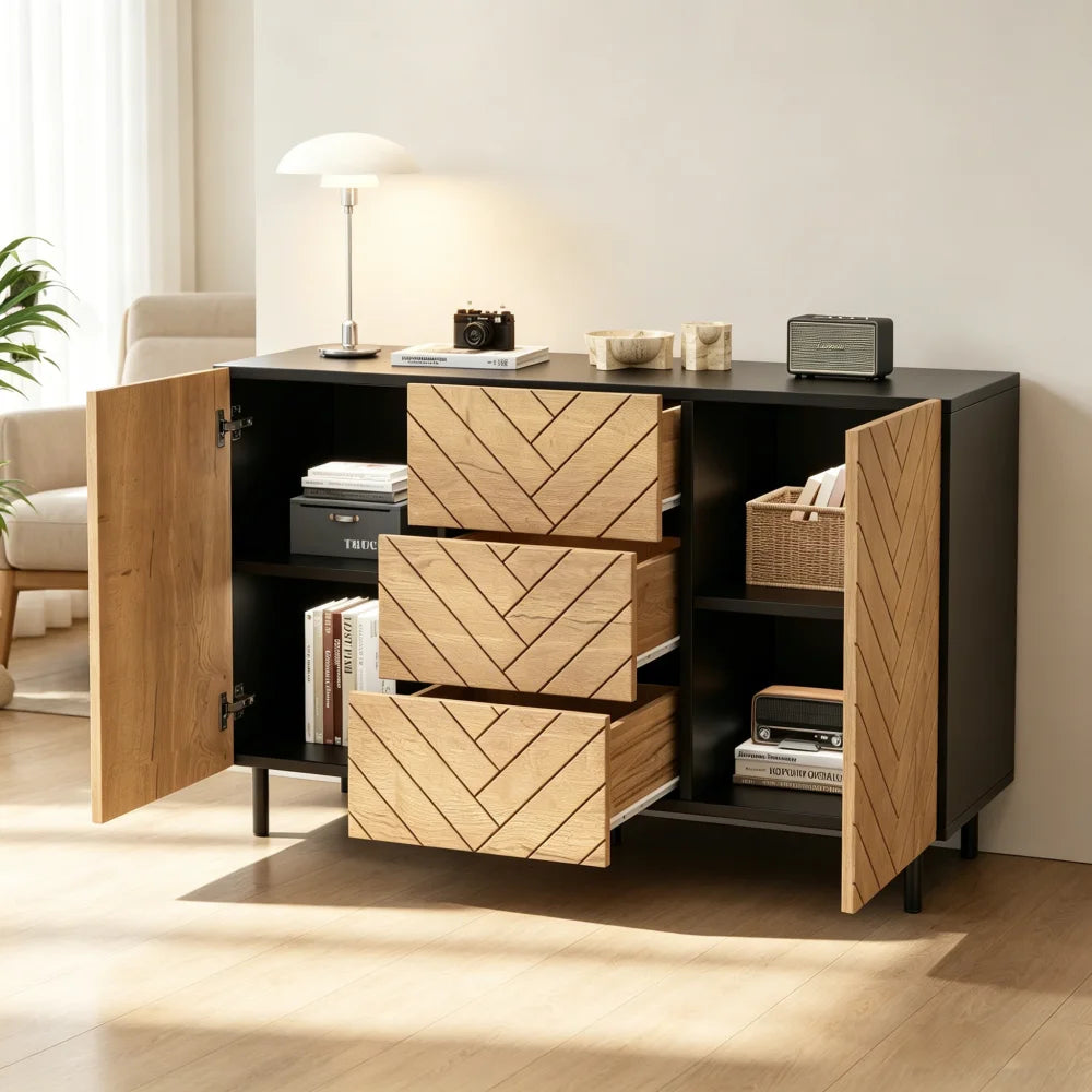 180×33.5×45 Cm Modern Living Room TV Cabinet Locker, TV Lowboard TV Stand