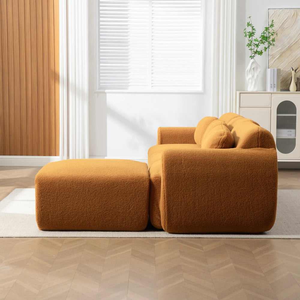 L-Shaped Modular Compression Sofa