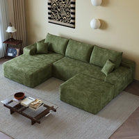 L-formet boneless hjørnesofa 270 cm med lænestol