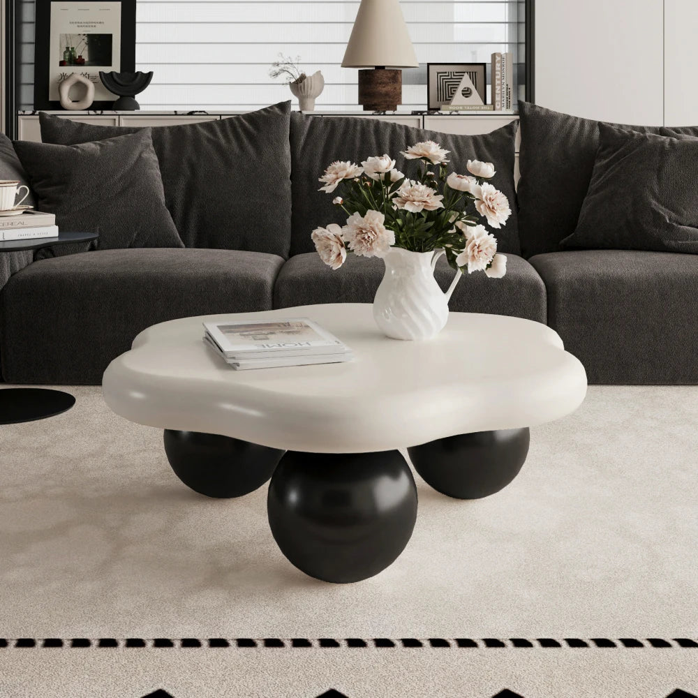 80cm Contrast Color Cloud Shaped Coffee Table