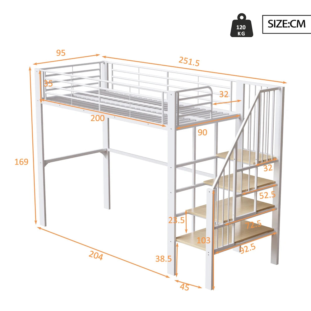 90*200cm/140*200cm High Bed