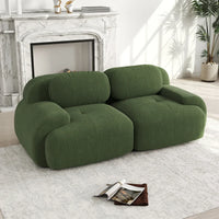 82'' Loveseat Sofa with Curved Armrests and Non-slip Bottom