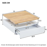 Multifunctional Square 360° Swivel Coffee Table
