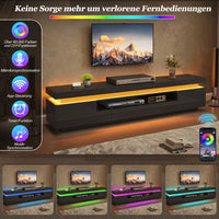 175×38×45cm High Gloss TV Stand Lowboard for Living Room