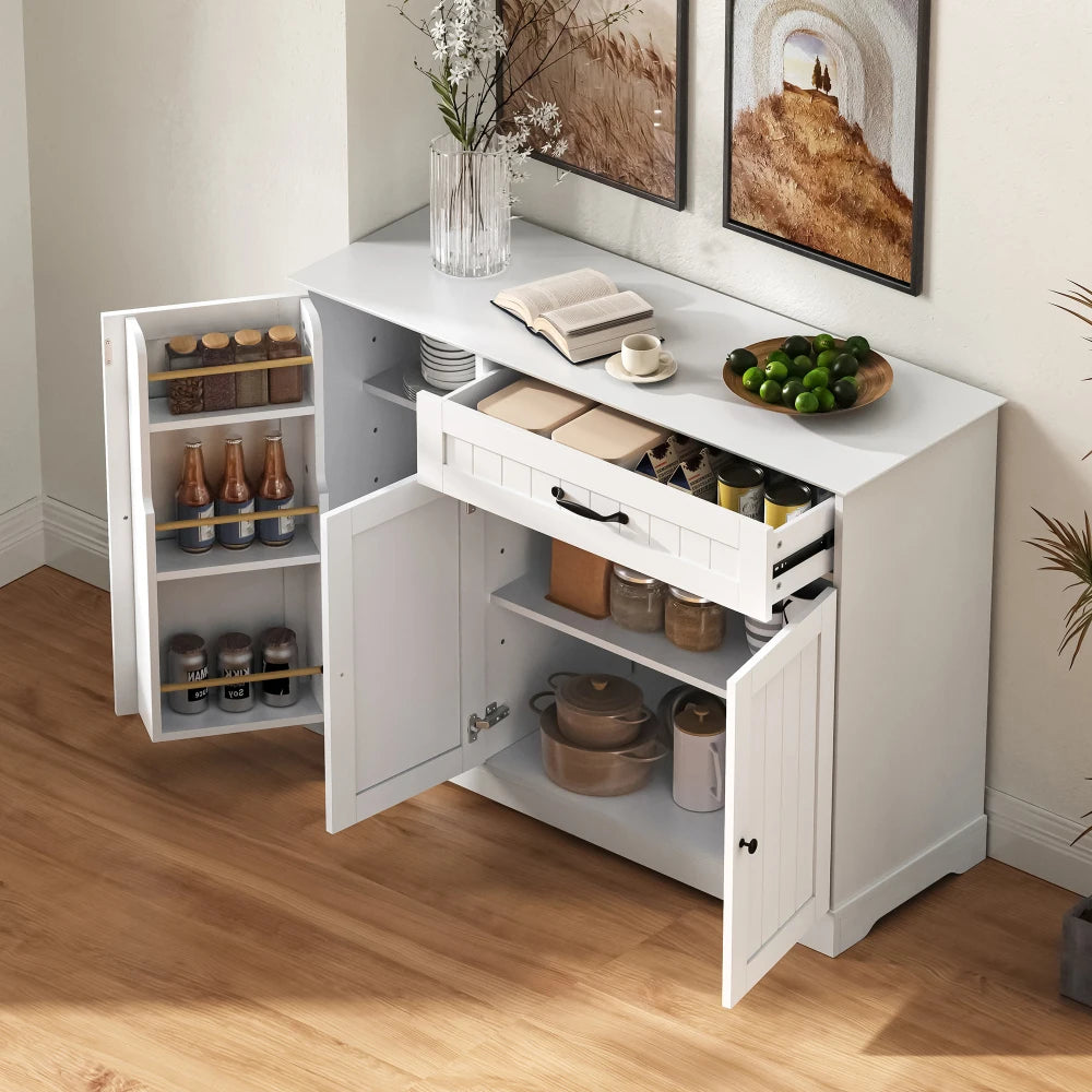 Modern Elegant Sideboard with 3 Doors and A Drawer
