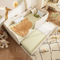 Modern Upholstered Bed Daybed 90x190cm, with Pull-out Bed 90x190cm