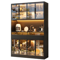 120x40x180cm Modern Glass Showcase Sideboard