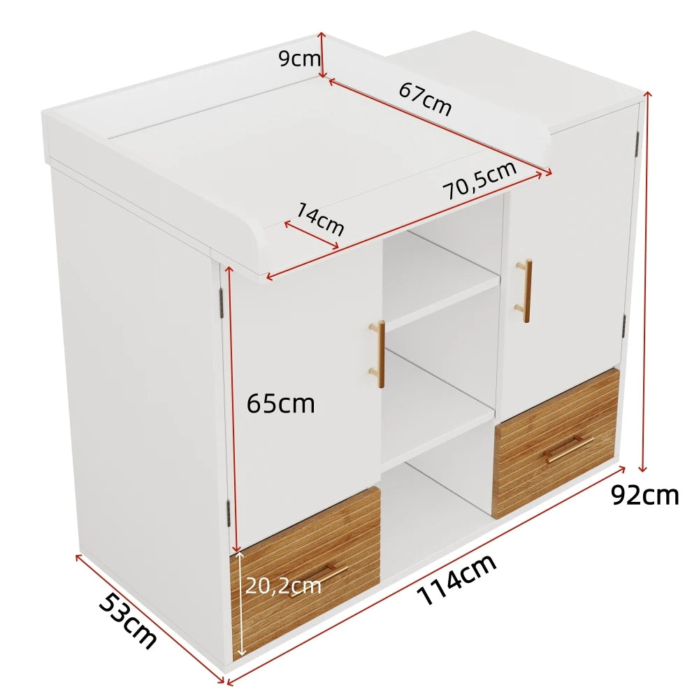 Multifunctional Foldable Storage Cabinet for Baby