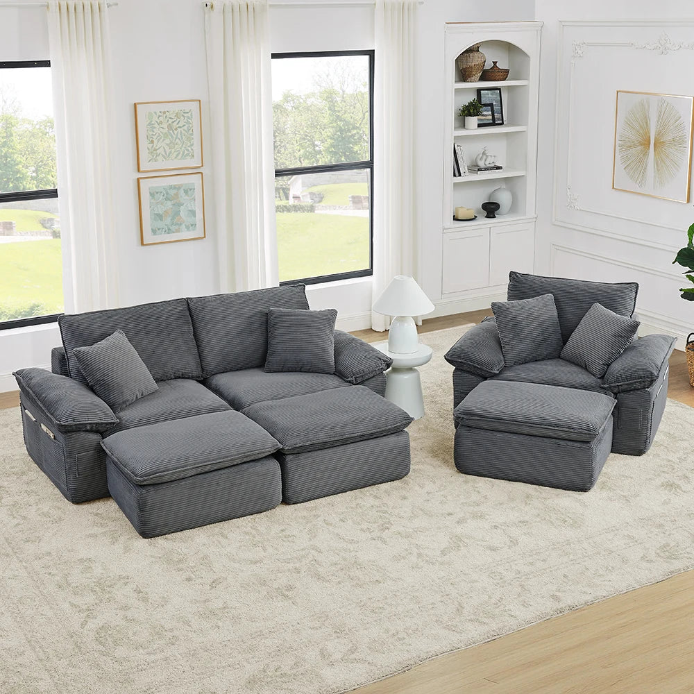 Boneless cloud-sofa med sovefunktion