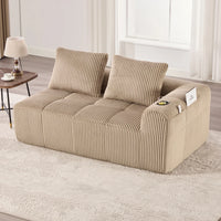 Kompakt modulsofa med sidelomme og kopholder