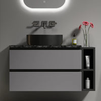 80cm Wide Sink Cabinet Hanging, with Ceramic Sink and Drawers