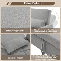 Multifunctional Folding Sofa Bed, Adjustable Back Sofa