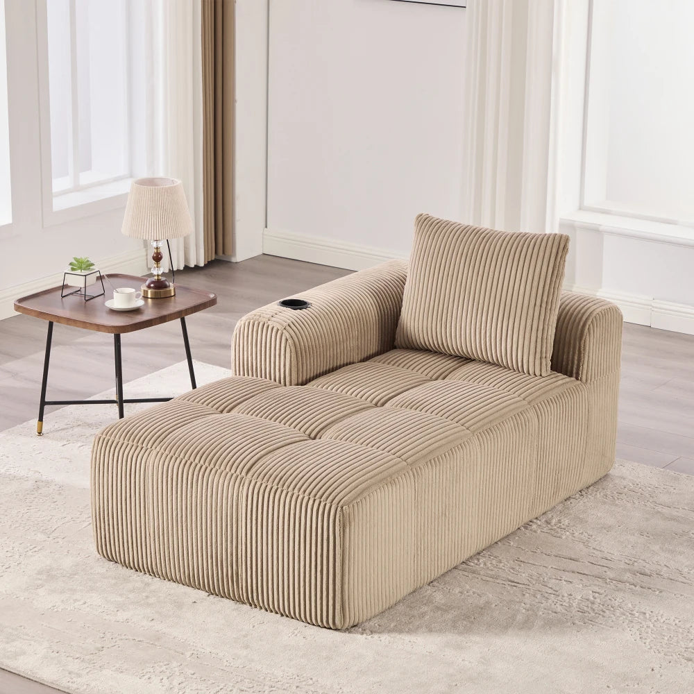 Kompakt modulsofa med sidelomme og kopholder