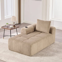 Kompakt modulsofa med sidelomme og kopholder