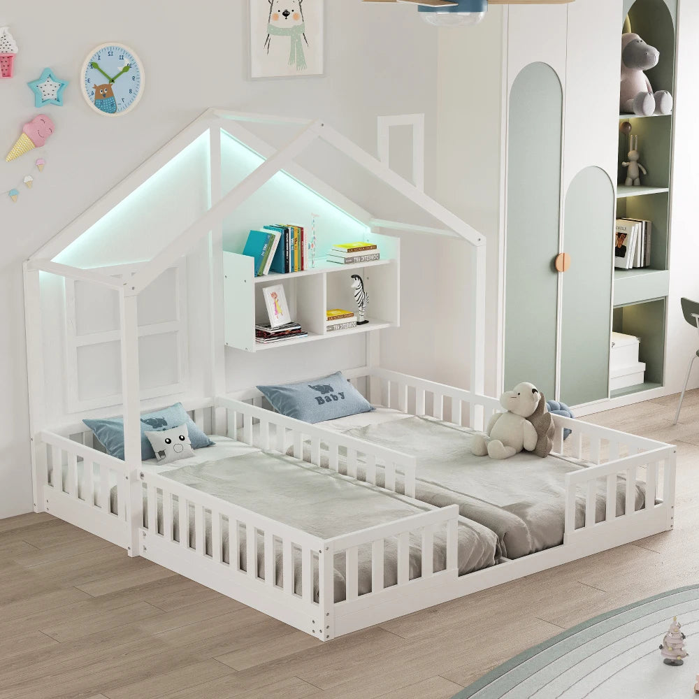 90×200cm Children's Bed, Wooden Double Bed
