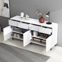 Modern High Gloss Sideboard, Drawers, Highboard