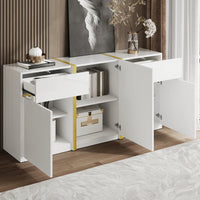 Luxurious Sideboard, High Gloss Varnish, Modern Living Room Storage Cabinet