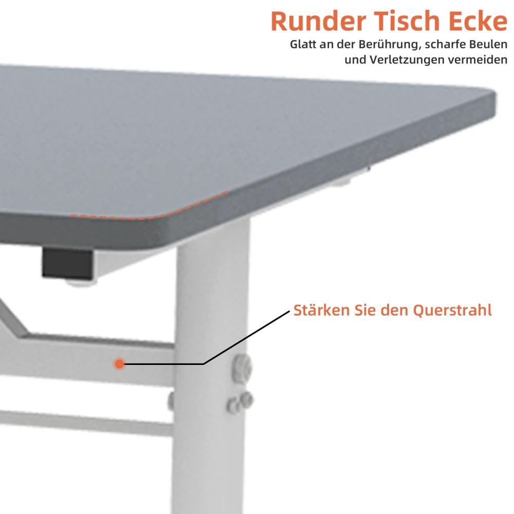 60×80cm/60×100cm/60×120cm Adjustable Height Lifting Study Desk Available for Kids