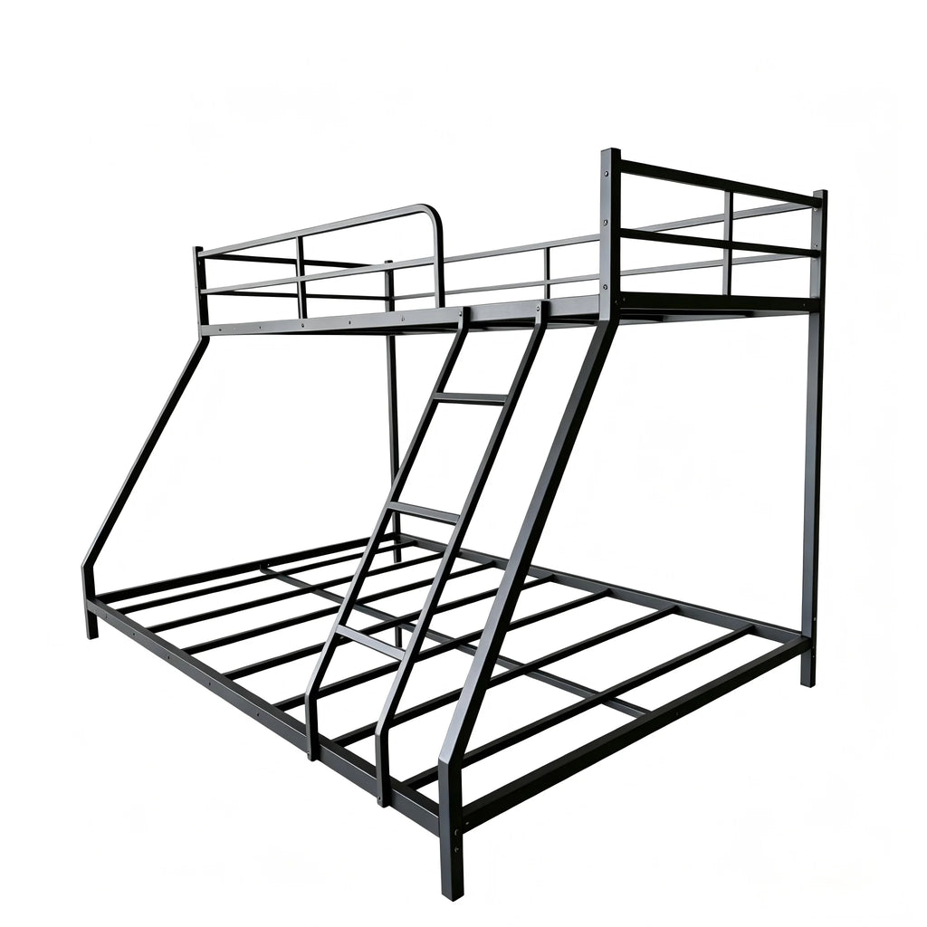 90*200cm & 140*200cm Metal Bunk Bed, 2-in-1 Bunk Bed Design