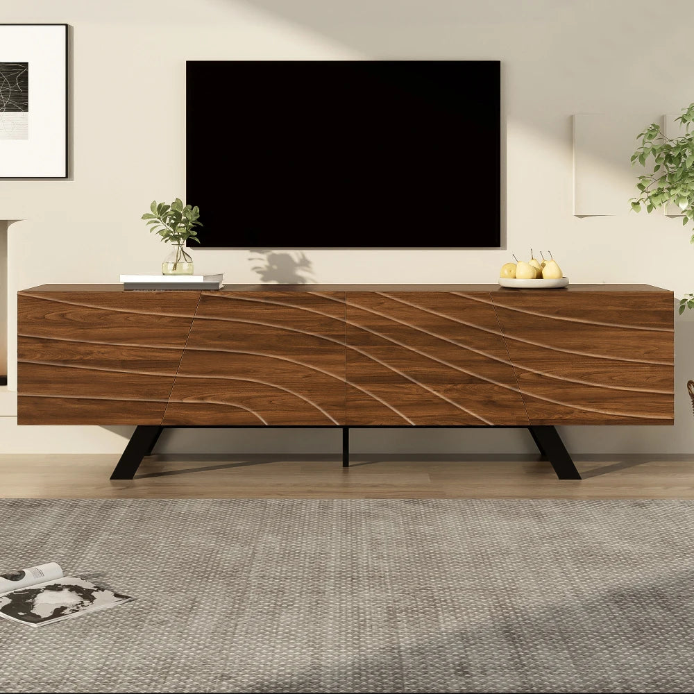 160×39×50.5cm TV Cabinet with Wavefront