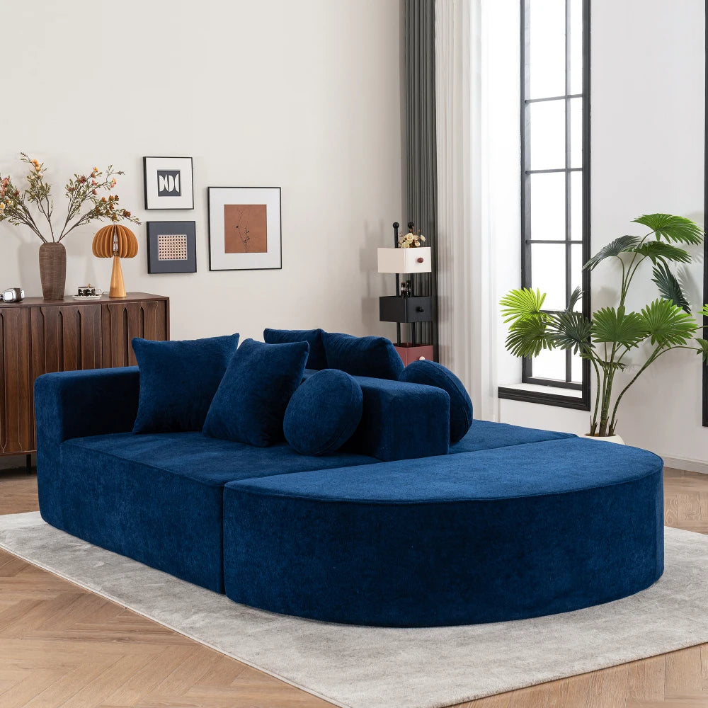 Komprimeret boneless cloud-sofa i moduler