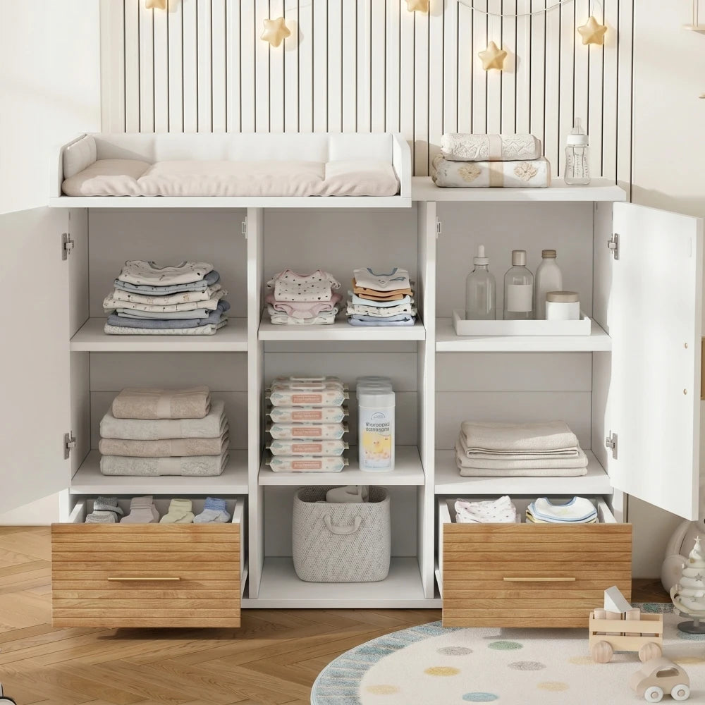 Multifunctional Foldable Storage Cabinet for Baby