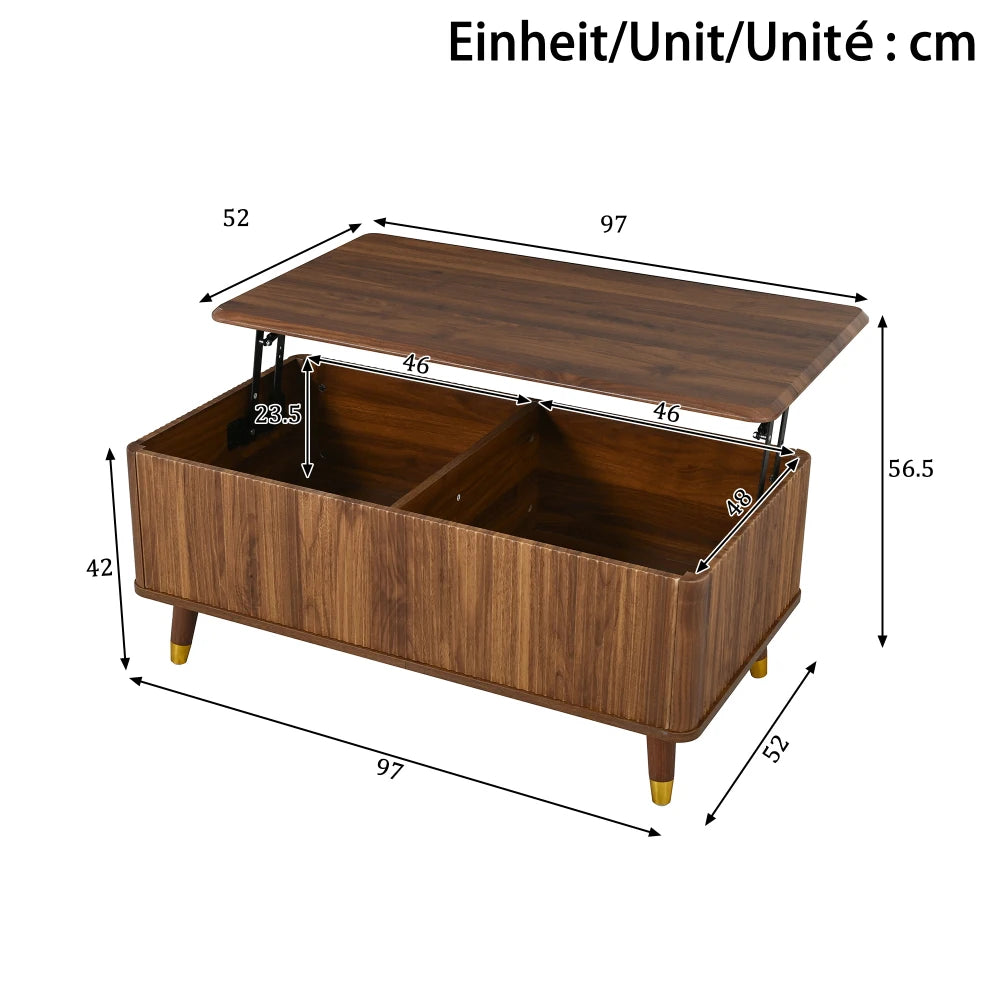Modern Retro Multifunctional Living Room Table