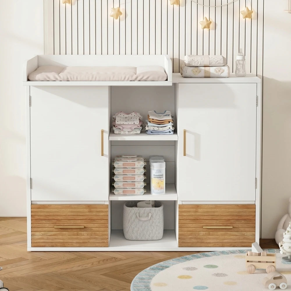 Multifunctional Foldable Storage Cabinet for Baby