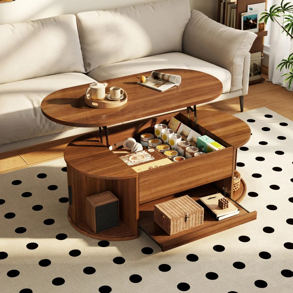 Lift Top Coffee Table with Hidden Storage Space