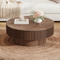 75cm Round Coffee Table with Storage