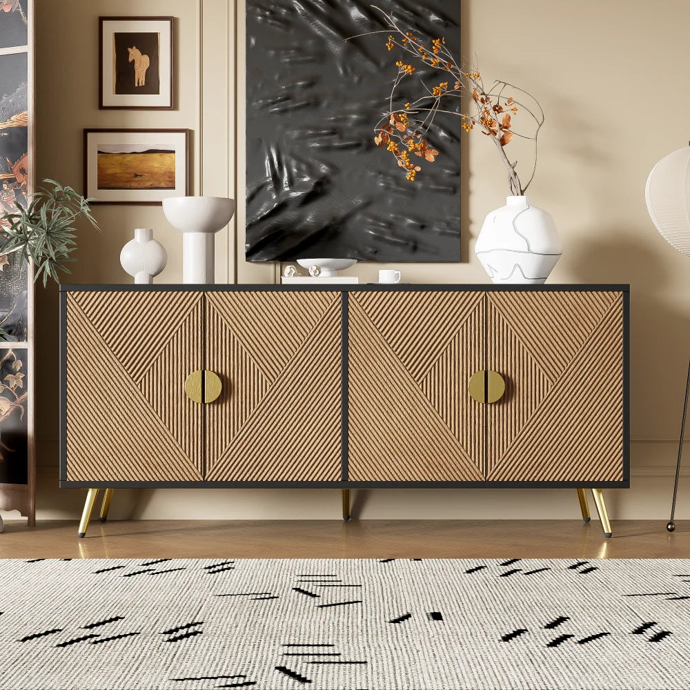 160cm Modern Sideboard, 4 Doors