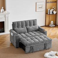 3-i-1 sovesofa 142 cm med justerbar ryg