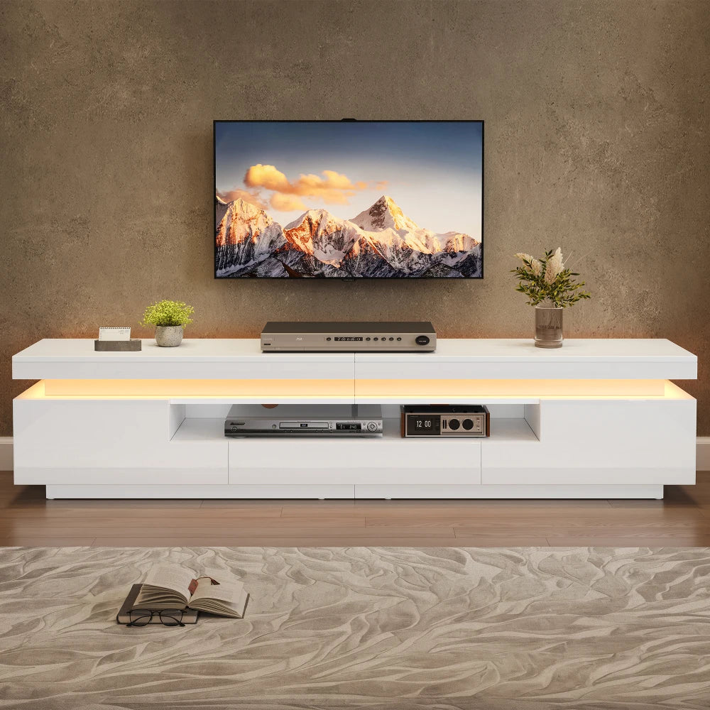 TV-bænk i højglans 175x38x45 cm
