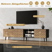 180×33.5×45 Cm Modern Living Room TV Cabinet Locker, TV Lowboard TV Stand