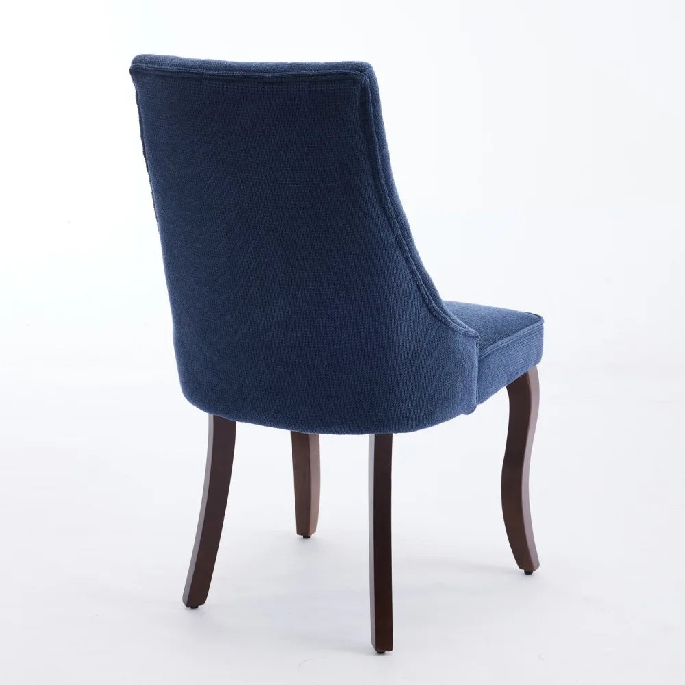 Rayon Cloth Flocking Linen Dining Chairs, Kitchen Dinner Chair