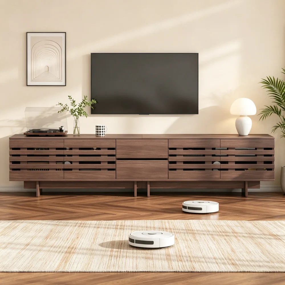 Moderne TV-bord til TV op til 80", 200x39,5x55 cm