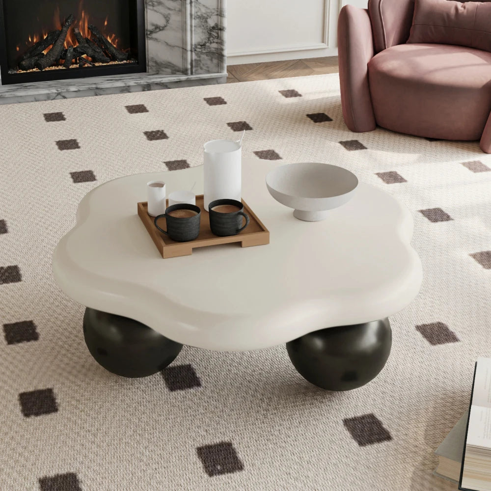 80cm Contrast Color Cloud Shaped Coffee Table