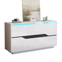 Living Room Cabinet, with 3 Doors, with Adjustable Partitions