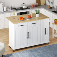 Kitchen Island with Drop Leaf