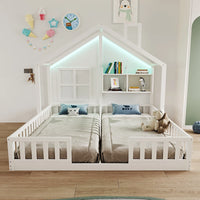 90×200cm Children's Bed, Wooden Double Bed