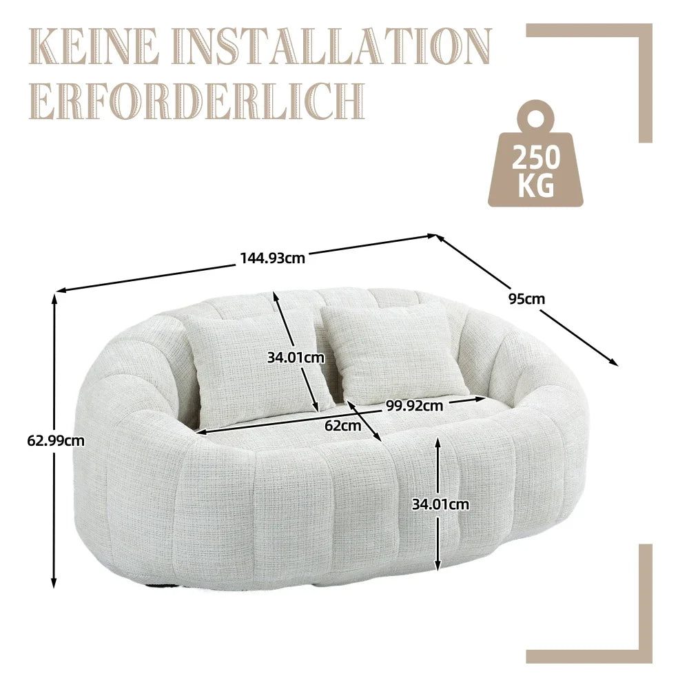 Bean Bag Sofa Lazy Sofa Durable Comfort Lounger High Back Bean Bag Chair Couch