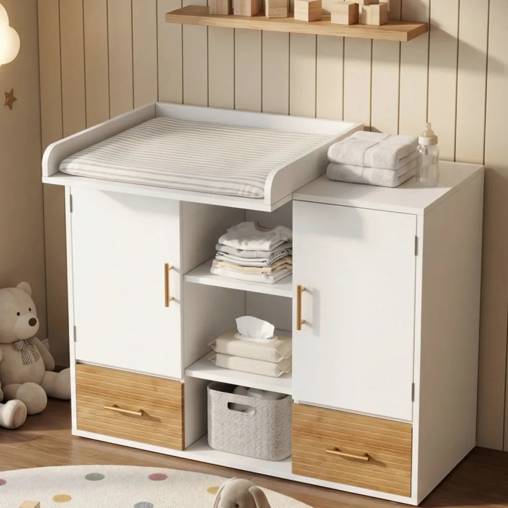 Multifunctional Foldable Storage Cabinet for Baby