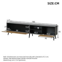 180×33.5×45 Cm Modern Living Room TV Cabinet Locker, TV Lowboard TV Stand